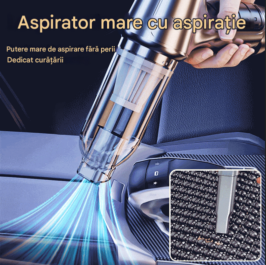 🔥Vânzare pe timp limitat🔥Aspirator puternic fără fir care poate aspira toate colțurile mașinii și poate fi folosit și acasă