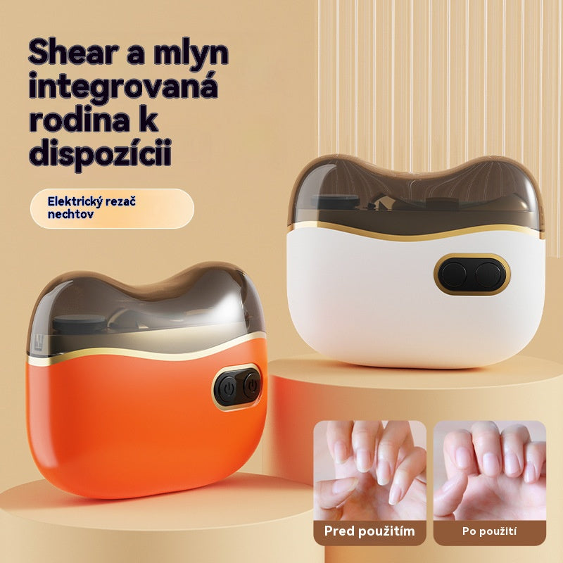 ✂️💅🔥 Lima de uñas eléctrica multifuncional, cortauñas eléctrico con protección antipellizcos