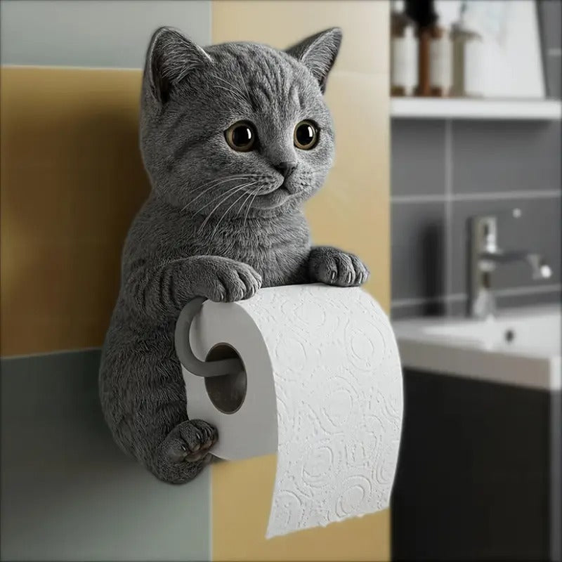 🐱Držiak na toaletný papier s roztomilým mačacím motívom
