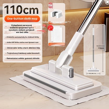 【Sada 4 ks】💦Multifunkčný mop s klipom na handričku, nový domáci mop, ktorý nevyžaduje pranie✅