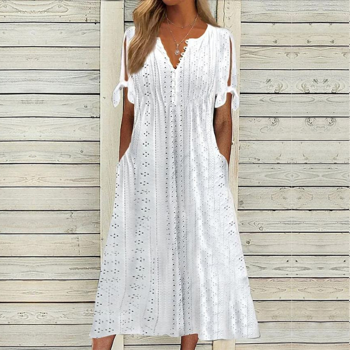👗【Oferta ograniczona czasowo】Damska wyszczuplająca sukienka z wysokim stanem w dużych rozmiarach 2026 – elegancka, wygodna i oddychająca, łatwa do stylizacji