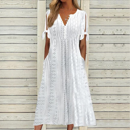 👗【Oferta ograniczona czasowo】Damska wyszczuplająca sukienka z wysokim stanem w dużych rozmiarach 2026 – elegancka, wygodna i oddychająca, łatwa do stylizacji