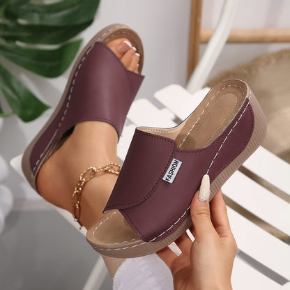 [36-43] Sandalias de cuña con plataforma para mujer