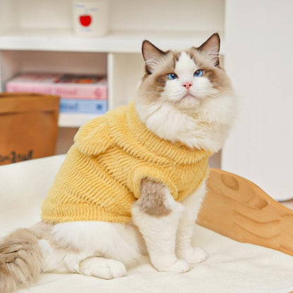 【0,5-10 kg】🧸 Teplý kabát pre psov a mačky - mäkký, roztomilý, s malými ušami
