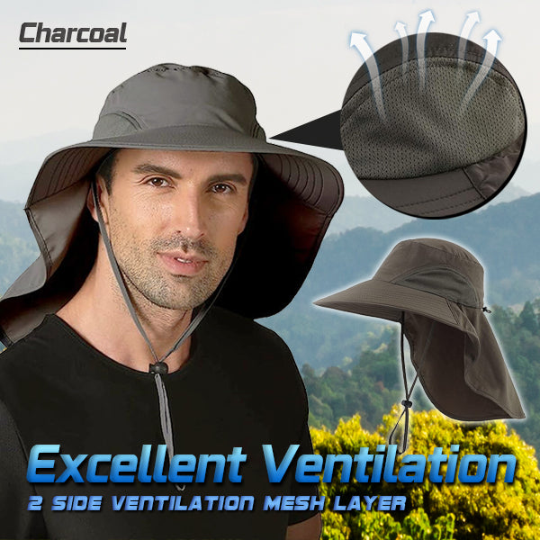 🆒👒【Cumperi 1, primești 1 gratuit 🔥】😍 Pălărie de soare pentru exterior, de vară, cu protecție UV și protecție pentru ceafă