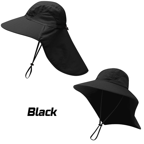 🆒👒【Cumperi 1, primești 1 gratuit 🔥】😍 Pălărie de soare pentru exterior, de vară, cu protecție UV și protecție pentru ceafă