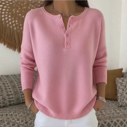 🔥【S–3XL】Nový kvalitní pletený svetr s kabátovým zapínáním na knoflíky a výstřihem do V · Příjemný materiál