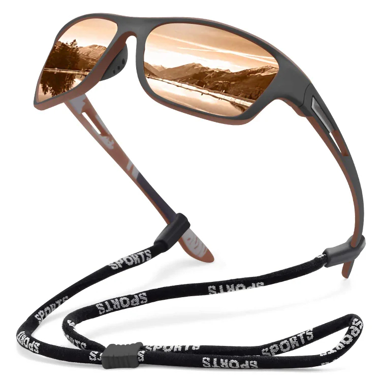 🚵‍♂️😎 【50% de descuento 🔥】🕶⚡ Gafas de sol deportivas polarizadas para hombre con lente de espejo real, modernas y a prueba de polvo, perfectas para ciclismo al aire libre