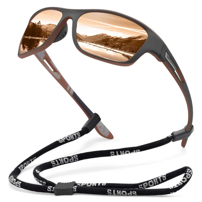 🚵‍♂️😎 【50% de descuento 🔥】🕶⚡ Gafas de sol deportivas polarizadas para hombre con lente de espejo real, modernas y a prueba de polvo, perfectas para ciclismo al aire libre