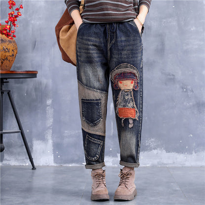 🔥【S-5XL】Blugi de dama la moda cu talie elastica, la moda si comozi, multe marimi disponibile
