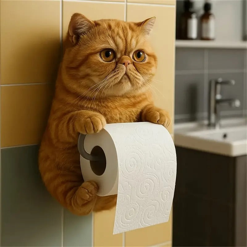 🐱Držiak na toaletný papier s roztomilým mačacím motívom
