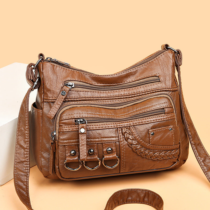 💥👜2026 nová veľká mäkká kožená kabelka cez rameno/crossbody