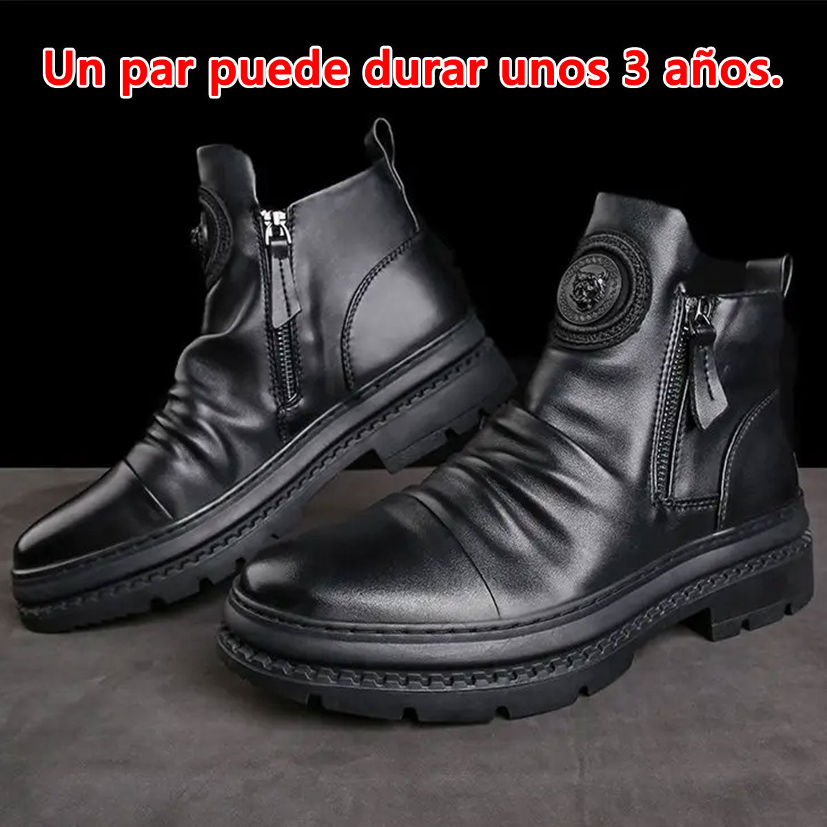 🔥🔥Un par puede durar unos 3 años⏳【39-44】Nuevas botas de cuero para hombre, piel de vacuno de alta calidad, hechas a mano.