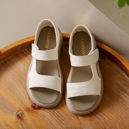 👡【35-43】Retro letné sandále na jednom remienku z mäkkej kože s mäkkou podrážkou