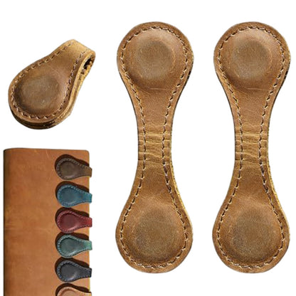🔥【3 pozycji】🎁 Skórzana zakładka do książki w stylu vintage z magnetycznym klipsem