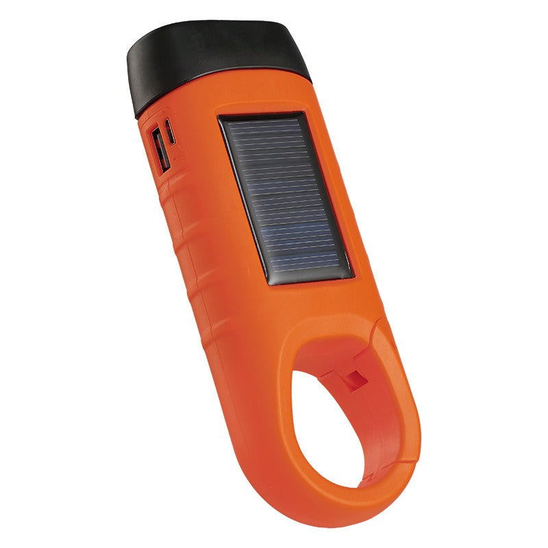 ⚡Lanternă cu panou solar și încărcare manuală – generator portabil ideal pentru urgențe și aventuri!