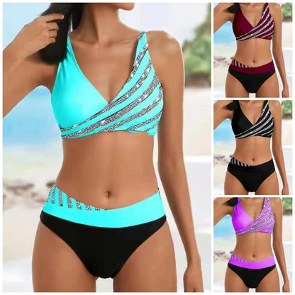 👙 Set de costume de baie cu imprimeu pentru femei, nou, 2025