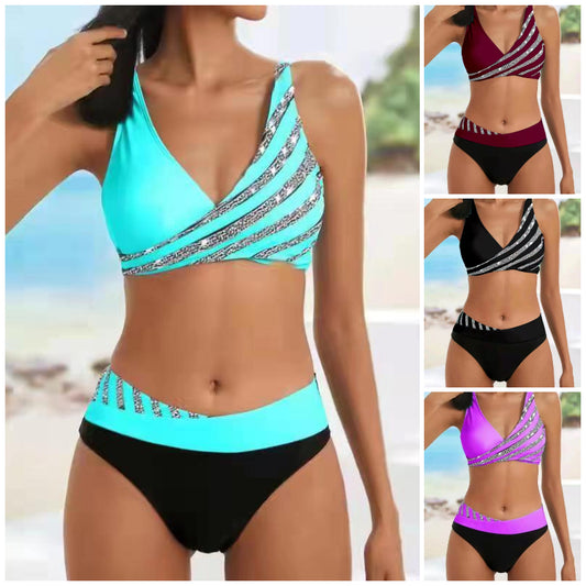 👙 Set de costume de baie cu imprimeu pentru femei, nou, 2025