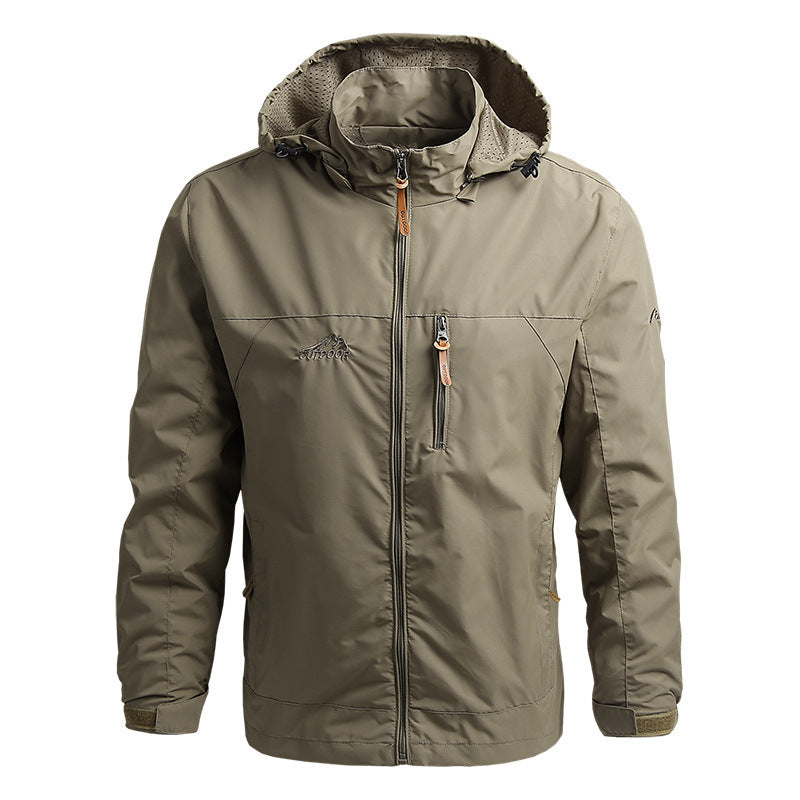 【M~5XL】2024 Chaqueta deportiva a prueba de viento para montañismo al aire libre para hombres