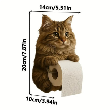 🐱Držiak na toaletný papier s roztomilým mačacím motívom