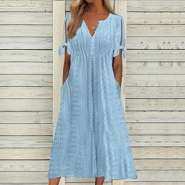👗【Oferta ograniczona czasowo】Damska wyszczuplająca sukienka z wysokim stanem w dużych rozmiarach 2026 – elegancka, wygodna i oddychająca, łatwa do stylizacji