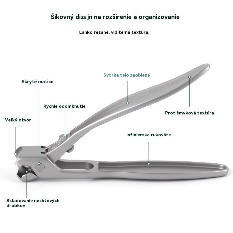 🔥【Kúpte 1 a získajte 1 zadarmo】🔥Zakrivené klieštiky na nechty z nehrdzavejúcej ocele: Ergonomické a ľahko použiteľné pre seniorov