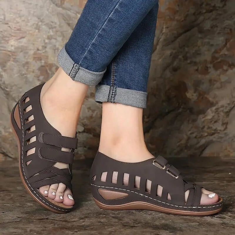 🎁【REDUCERE DE 50%】【35-43】2025 sandale în stil nou sandale cu toc pană gura de pește