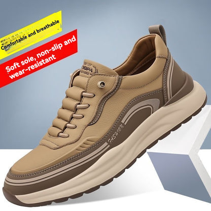 🔥【Ofertă limitată în timp】🔥[39-45]Pantofi sport din piele rezistentă la apă și murdărie, cu talpă moale pentru confort maxim