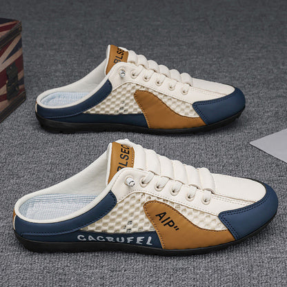 【39-44】 Nuevos zapatos casuales de verano para hombre, sandalias transpirables, versátiles y livianas de suela blanda.