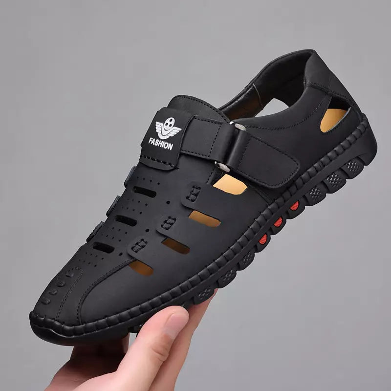 🔥【38-44】Nuevos zapatos casuales transpirables de verano para hombre, sandalias de suela blanda huecas