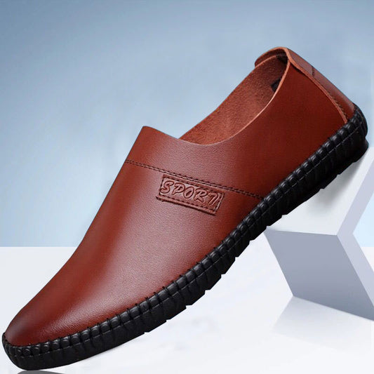 👞Noi pantofi britanici casual cu talpă moale【39-44】 ✅ din piele selectată✅ rezistentă la uzură și respirabilă