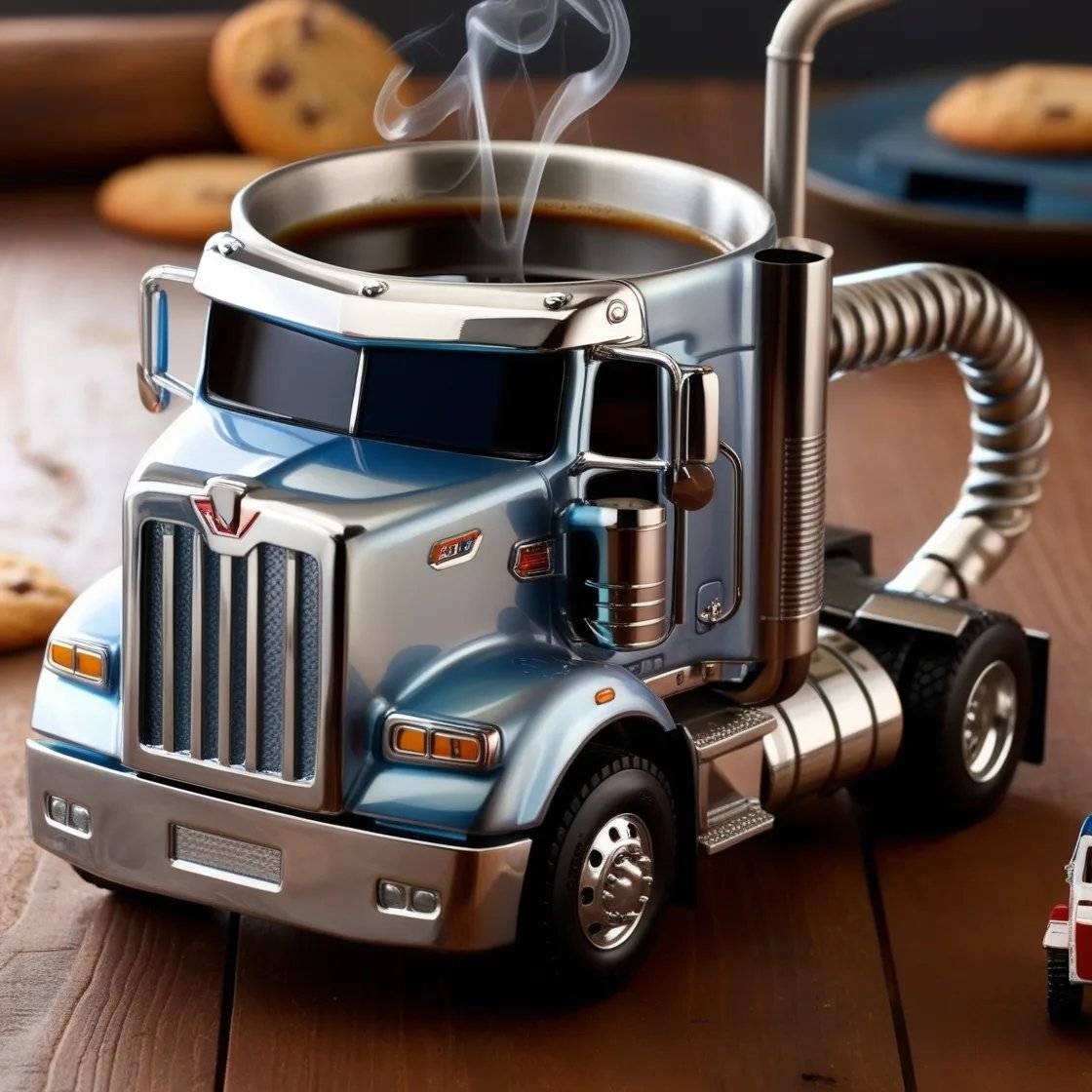 👍🚛Căni de cafea lucrate manual, în formă de camion【Limitat la două articole】