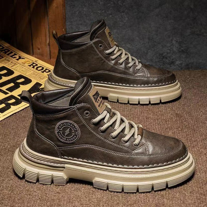 🥾🔥Pánske jesenné a zimné retro členkové čižmy, britský retro štýl