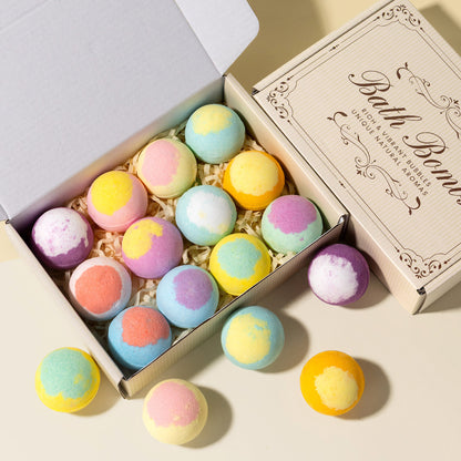 ✨🛀【Časově omezená sleva 50 %】✨ 12 vonných kuliček koupelové soli (30 g/ks), účinně odstraňují odumřelé kožní buňky a zanechávají vaši pokožku hladkou a vyživenou