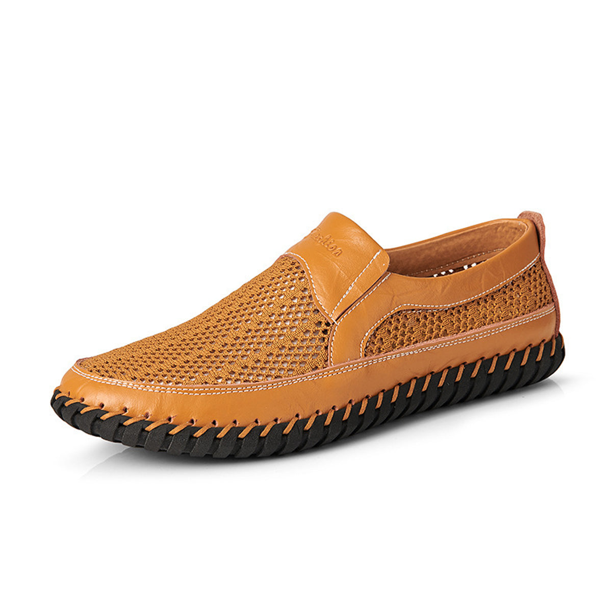 【38–48】👞Nowe męskie skórzane buty z siateczką – duże rozmiary – prawdziwa skóra bydlęca, odporne na pot i nieprzyjemny zapach, oddychające i wygodne 👞