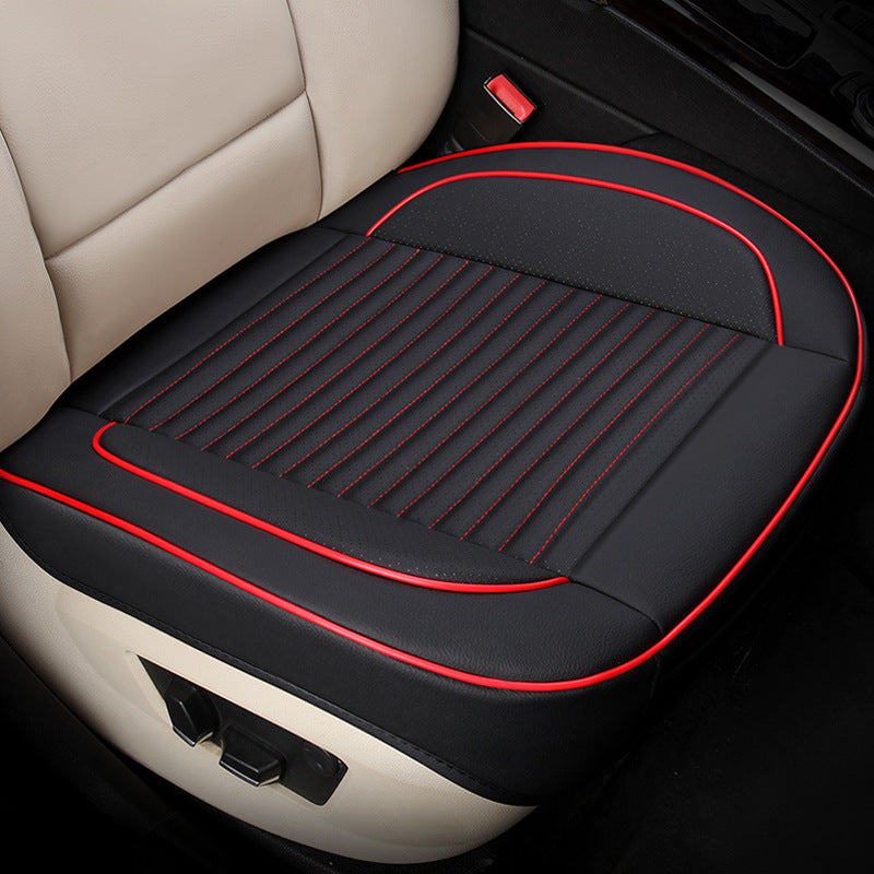 🚗【Compre 1 y obtenga 1 gratis】Cojín de asiento de coche de cuero natural todo incluido para todas las estaciones