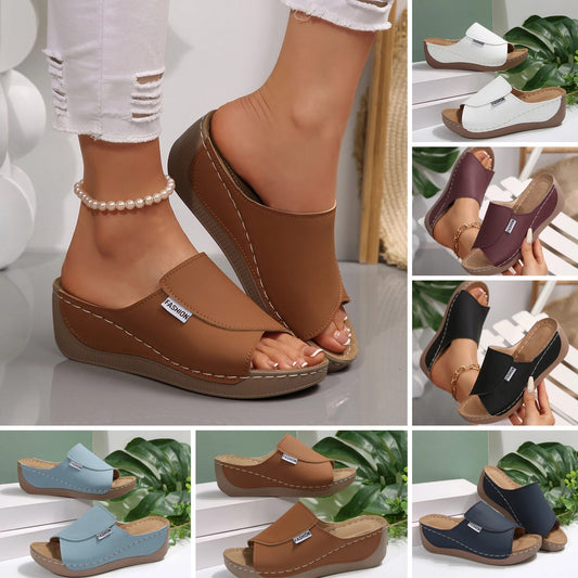 [36-43] Sandalias de cuña con plataforma para mujer