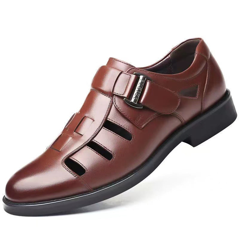 Nuevos zapatos de cuero transpirables de alta calidad para hombres