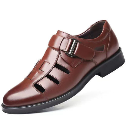 Nuevos zapatos de cuero transpirables de alta calidad para hombres