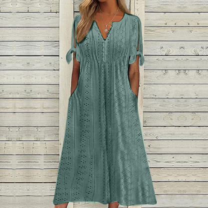 👗【Oferta ograniczona czasowo】Damska wyszczuplająca sukienka z wysokim stanem w dużych rozmiarach 2026 – elegancka, wygodna i oddychająca, łatwa do stylizacji