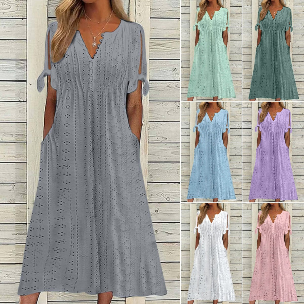 👗【Oferta ograniczona czasowo】Damska wyszczuplająca sukienka z wysokim stanem w dużych rozmiarach 2026 – elegancka, wygodna i oddychająca, łatwa do stylizacji