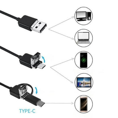 🔥 (Tip-C, USB, Micro USB) 3 x 1 ενδοσκόπιο