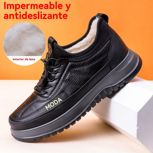 ⛄🔥【39-45】Nuevos zapatos deportivos casuales de invierno para hombre 2025, con suela suave y forro de terciopelo