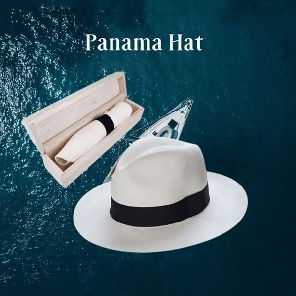 🌿 【56-58cm】Sombrero de palma tejido a mano de Ecuador.