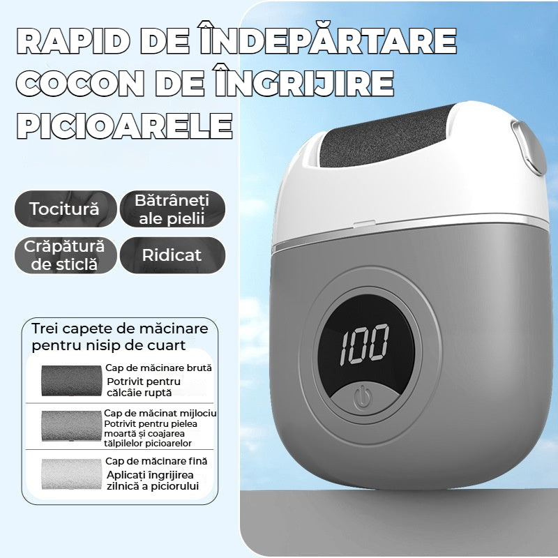 🦶🛁✨🔥Kúp 1, získaj 1 zadarmo【1 kusy za 13.5 eur】🔥Nové elektrické koliesko na pedikúru, odstraňovanie odumretej kože z päty, elektrické koliesko na pedikúru