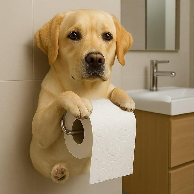 🐕Držiak na toaletný papier s motívom roztomilého šteniatka