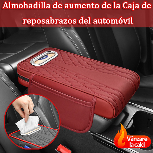 🚗👜Caja de almacenamiento multifuncional para coche 3 en 1 de piel.