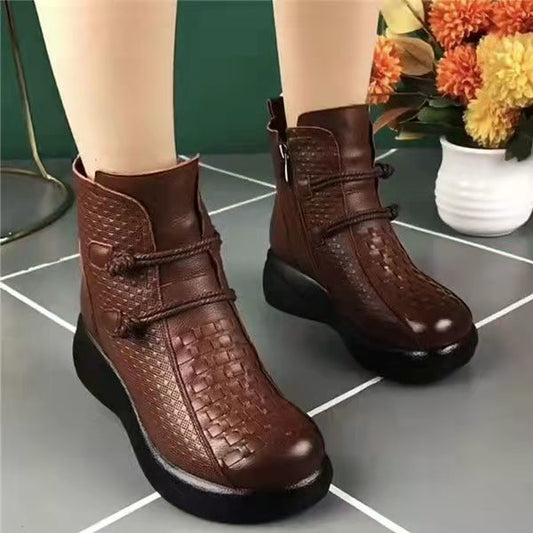 【35-40】❄2024 nuevas botas cálidas de terciopelo grueso a la moda para mujer de otoño e invierno