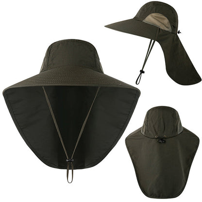 🆒👒【Cumperi 1, primești 1 gratuit 🔥】😍 Pălărie de soare pentru exterior, de vară, cu protecție UV și protecție pentru ceafă