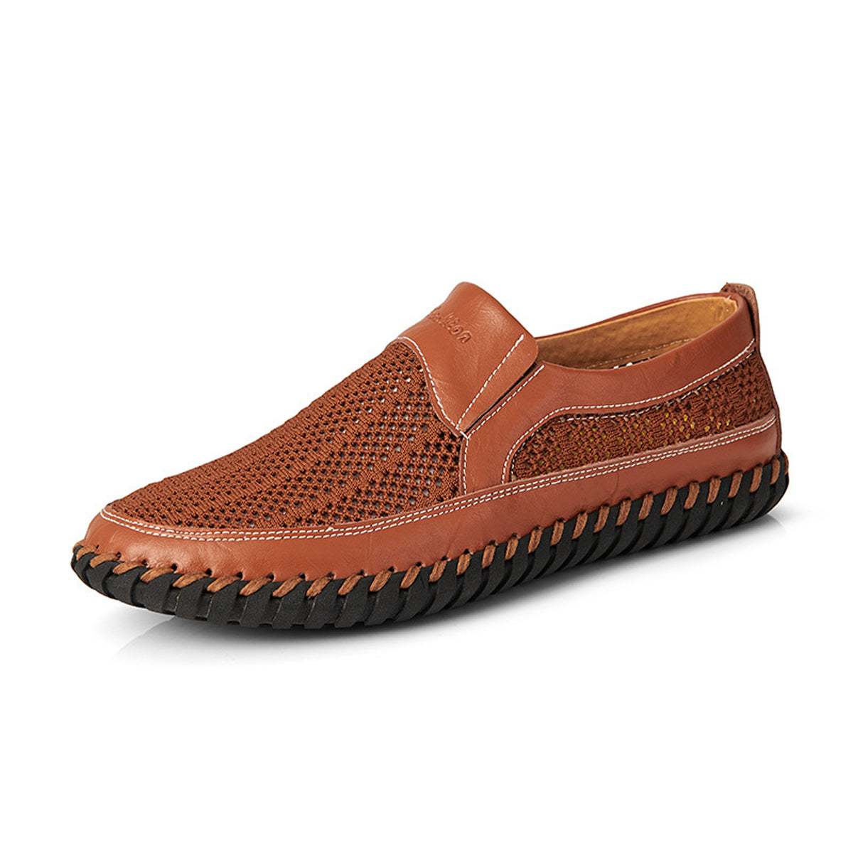 【38–48】👞Nowe męskie skórzane buty z siateczką – duże rozmiary – prawdziwa skóra bydlęca, odporne na pot i nieprzyjemny zapach, oddychające i wygodne 👞